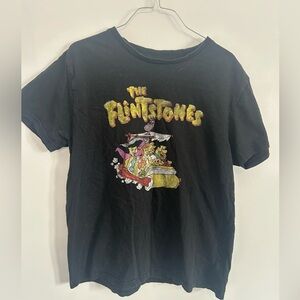 Vintage Black Flintstones Graphic Tee